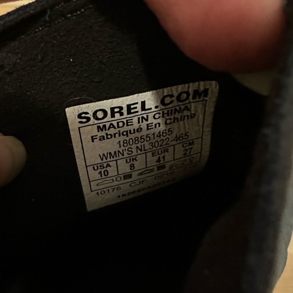 Sorel Joan of Arctic Wedge II Chelsea Boot size 10 Blue Black - Picture 8 of 8